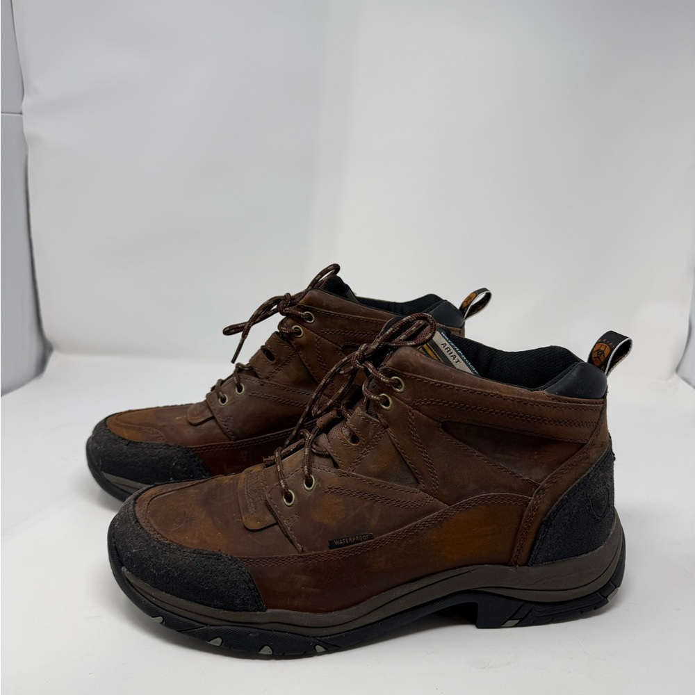ARIAT MEN'S TERRAIN H2O 5" WATERPROOF WORK BOOTS - SOFT TOE sz 11EE (WJZBKS) - Picture 4 of 10